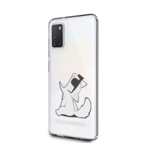 Zabavna sončna očala Karl Lagerfeld Choupette - etui za Samsung Galaxy A31 (prozoren)