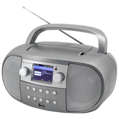 Soundmaster SCD7600TI/ DAB+/ Internet Wi-Fi radio/ BT/ CD/ MP3/ LCD/ RDS/ USB/ AUX IN/ Srebrna