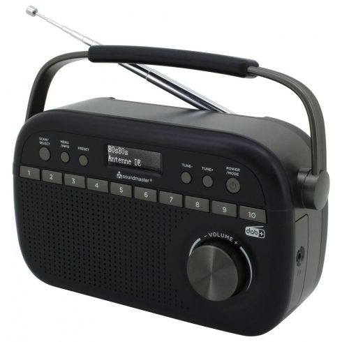 Radio Soundmaster DAB280SW/ DAB+/ UKW/ RDS/ Budilka/ Ura/ Črna