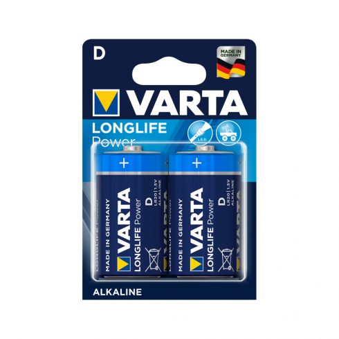 VARTA LR20 LONGLIFE alkalna baterija 2 kos/škat.