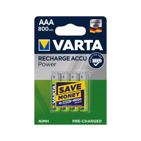 Baterija VARTA AAA 800mAh 4kos/škatla.