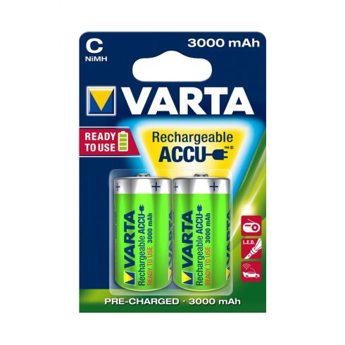 VARTA R14 NiMh baterija 3000mAh 2 kos/pretisni omot.