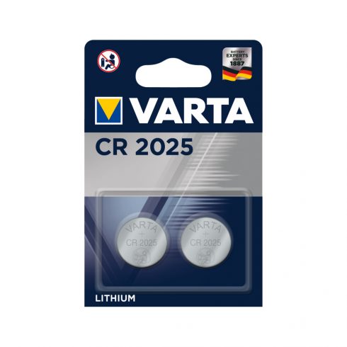 VARTA CR2025 baterija 2 kos/škatla.