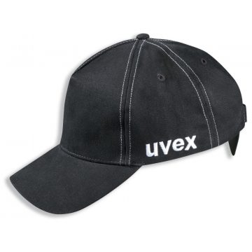   UVEX Anti-shock kapa - u-cap sport, velikost 60-63 / črna / šil 7 cm / trda lupina iz ABS / tekstilna kapa iz bombaža