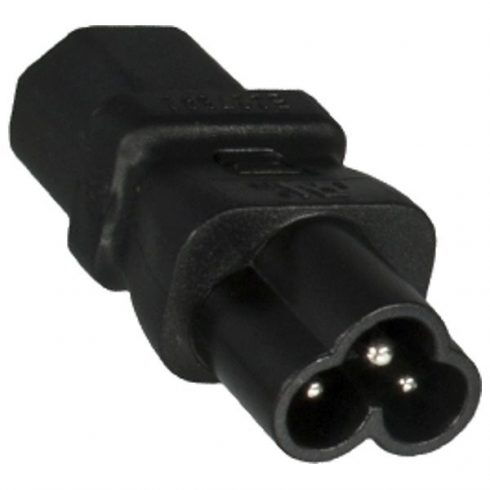 Adapter PremiumCord IEC C13 ženski na IEC C6 moški "trefoil" napetost 230V, 2,5A