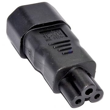   Adapter PremiumCord IEC C14 na IEC C5 "trefoil" napetost 230V, 2,5A