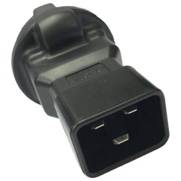   PremiumCord adapter IEC C20 moški na CEE 7/3 ženski, napetost 230V, 16A