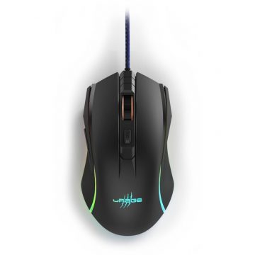   HAMA uRage gaming miška Reaper 210/ žična/ optična/ osvetljena/ 4800 dpi/ 6 gumbov/ USB/ črna