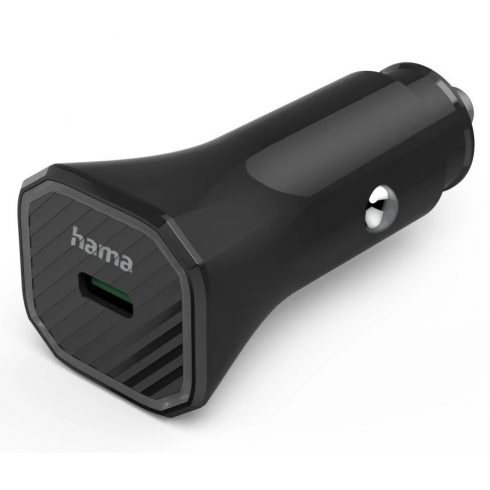 HAMA Eco hitri USB avtopolnilec, USB-C PD/QC 25 W, črn