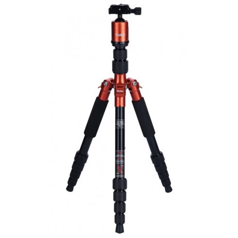 Rollei Tripod Compact Traveler št. 1/ Obremenitev 5 kg/ Potegnjena 142 cm/ Oranžna