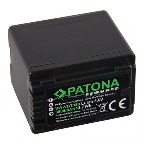 PATONA baterija za digitalni fotoaparat Panasonic VW-VBT380 3800mAh Li-Ion Premium