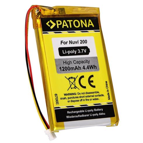 PATONA baterija za GPS Garmin Nuvi 200 1200mAh Li-Pol 3.7V Nuvi 250