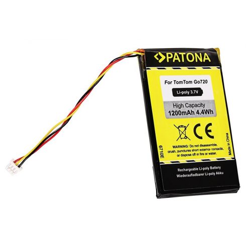 PATONA baterija za GPS TomTom Go 720 1200mAh Li-Pol 3.7V Go 520