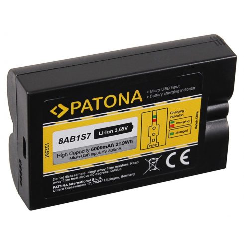 PATONA baterija za pametne zvonce in kamere Ring 6000mAh/3,65V Li-lon 8AB1S7