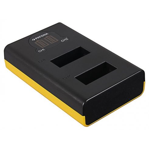 PATONA polnilec za Dual GoPro MAX digitalni fotoaparat z LCD/ micro USB/ USB Type-C