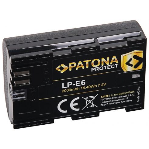 PATONA baterija za foto Canon LP-E6 2000mAh Li-Ion Protect