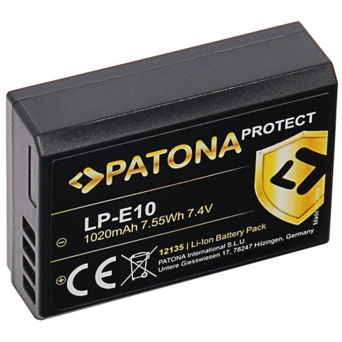 PATONA baterija za foto Canon LP-E10 1020mAh Li-Ion Protect