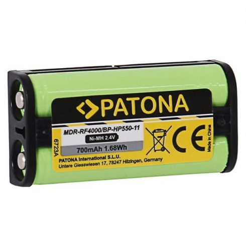 PATONA baterija za slušalke Sony BP-HP550-11 700mAh Ni-Mh 2.4V MDR-RF4000