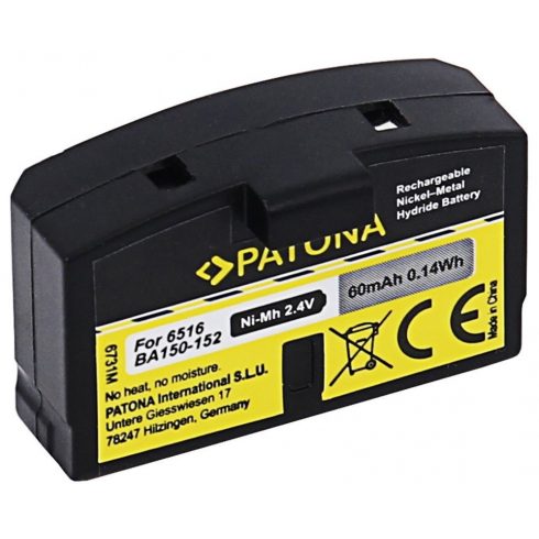 PATONA baterija za slušalke Sennheiser BA150/BA151/BA152 60mAh Ni-Mh 2.4V