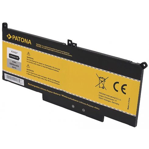 PATONA baterija za ntb DELL LATITUDE E7280 / E7480 5800mAh Li-Pol 7.6V F3YGT