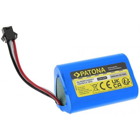 PATONA baterija za robotski sesalnik Ecovacs Deebot D36 series 3400mAh, Li-lon 10,8V