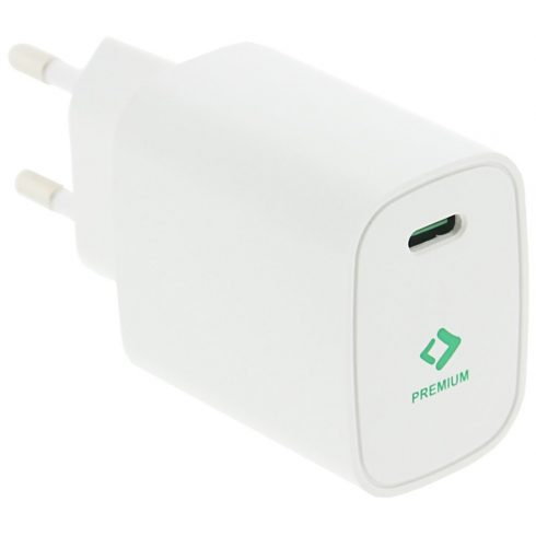 PATONA polnilec/ USB-C/ vhod /100-240V/ izhod 5V/3.0A, 9V/2.22A, 12V/1.67A/ 20W Napajanje/ bel