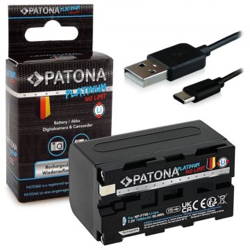   PATONA baterija za digitalni fotoaparat Sony NP-F550/F750/F950 7000mAh Li-Ion Platinum USB-C polnilna