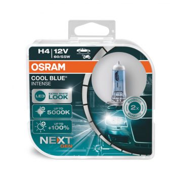   Halogenske žarnice Osram H4 12V 60/55W P43T Cool Blue Next Gen 5000K / 2 kom.