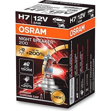   Halogenska žarnica Osram H7 12V 55W PX26D Night Breaker 200 /1 kos/