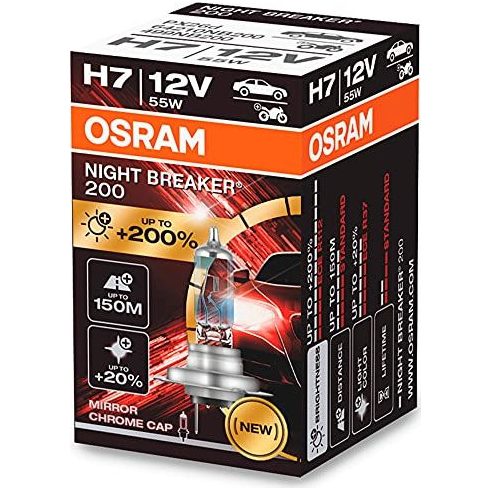 Halogenska žarnica Osram H7 12V 55W PX26D Night Breaker 200 /1 kos/