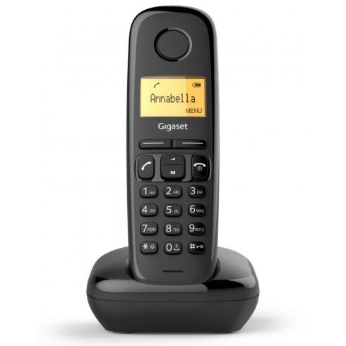 SIEMENS GIGASET A170 - DECT/GAP brezžični telefon, barva črna