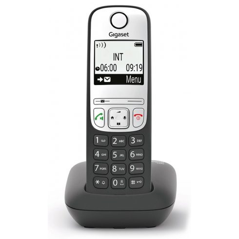 SIEMENS GIGASET A690 - DECT/GAP brezžični telefon, zaslon, prostoročno, seznam 100 številk, barva črna/srebrna