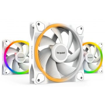   Bodi tiho! / ventilator Light Wings White / 120mm / PWM / 3-pack / bela