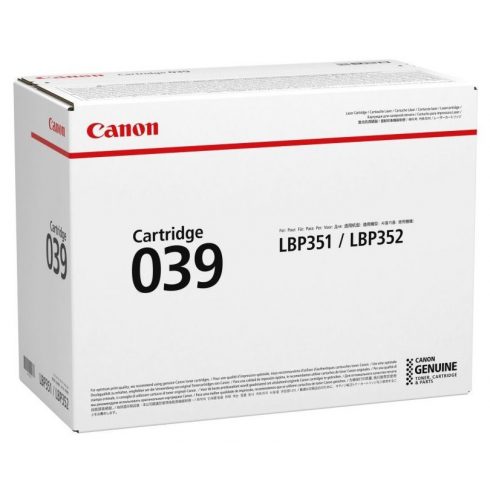 Canon original toner CRG-039 Black, za LBP351dn,352dn,i-SENSYS LBP351x