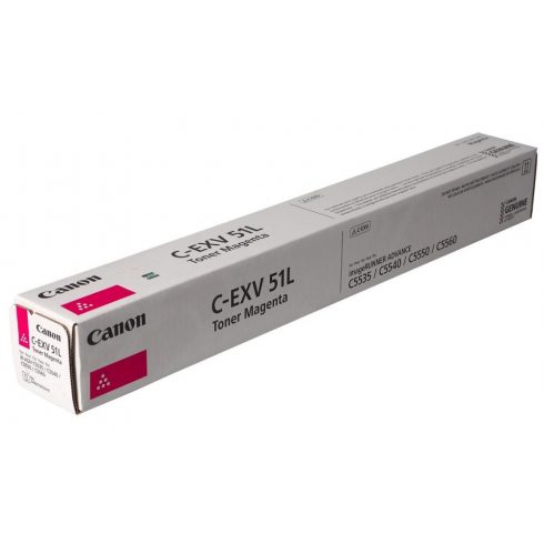 Canon originalni TONER CEXV51L MAGENTA iR-ADV C55xx/C57xx toner nizke zmogljivosti 26.000 strani A4 (5%) - BREZ OTROŠKOV