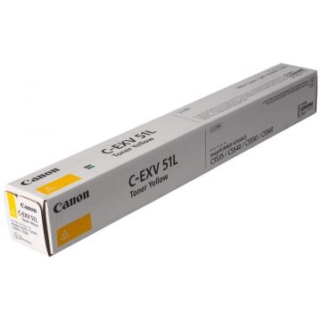   Canon originalni TONER CEXV51L RUMENI iR-ADV C55xx/C57xx toner nizke zmogljivosti 26.000 strani A4 (5%) - BREZ OTROŠKOV