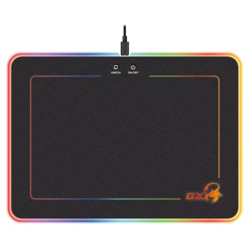 GENIUS GX GAMING podloga za miško GX-Pad 600H RGB/ 350 x 250 x 5,5 mm/ trda/ USB/ RGB osvetlitev