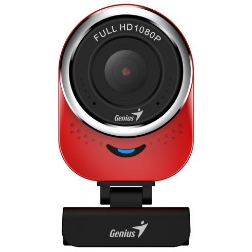 GENIUS spletna kamera QCam 6000/ rdeča/ Full HD 1080P/ USB2.0/ mikrofon