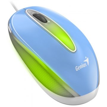   GENIUS DX-Mini Baby Blue/ žično/ 1000 dpi/ USB/ modro/ RGB LED