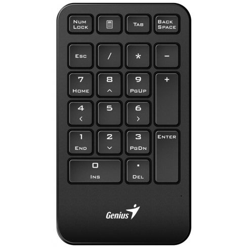 GENIUS NumPad 1000/ numerični/ brezžični 2,4 GHz/ mini sprejemnik/ USB/ črn