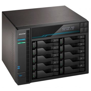   Asustor NAS AS7110T / 10x 2.5"/3.5" SATA III/ Intel Xeon E-2224 3.4GHz/ 8 GB/ 1x 10GbE + 3x 2.5GbE/ 3x USB 3.2