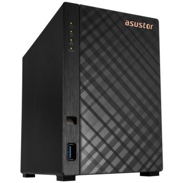   Asustor NAS AS1102TL 2x 3,5" SATA/ Realtek RTD1619B, štirijedrni 1,7 GHz, 1GB, 1GbE x1, USB 2.0 x1, USB 3.2 Gen1 x1