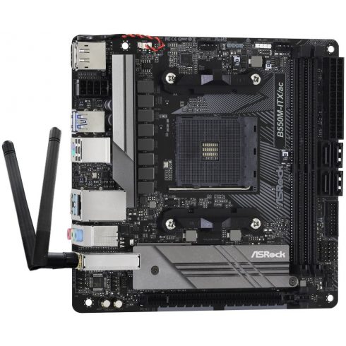 ASRock B550M-ITX/ac / AMD B550 / AM4 / 2x DDR4 DIMM / HDMI / DP / M.2 / WiFi / Mini-ITX