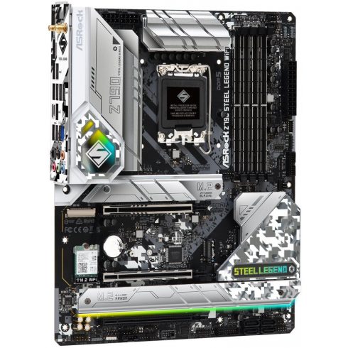 ASRock Z790 Steel Legend WiFi / Intel Z790 / LGA1700 / 4x DDR5 / 5x M.2 / HDMI / DP / USB-C / WiFi / ATX