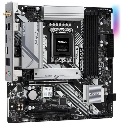 ASRock B760M PRO RS/D4 WIFI / Intel B760 / LGA1700 / 4x DDR4 / 2x M.2 / HDMI / DP / USB-C / WiFi / mATX