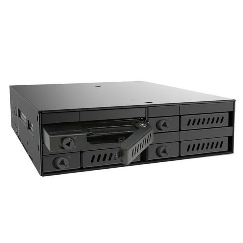 CHIEFTEC hrbtna plošča do 5,25" za 4x 2,5" SATA HDD/SDD (7-9,5 mm)