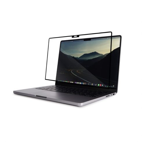 Moshi iVisorXT - Zaščita zaslona za MacBook Pro 14" (M3/M2/M1/2023-2021) (Črn okvir)