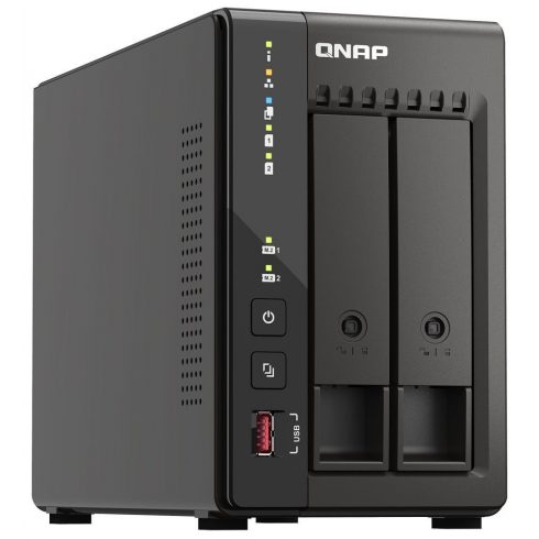 QNAP TS-253E-8G 2 SATA, 8 GB RAM, 2x reža M.2 NVMe, 2x HDMI 4K, 2x 2,5 GbE, 4x USB