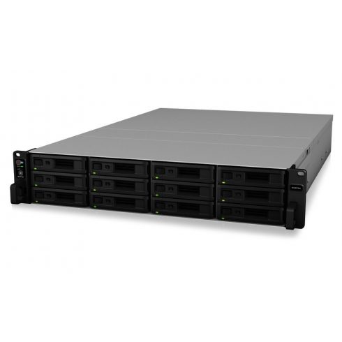 Synology RS3618xs 12-bay NAS, VMware®, Citrix®, Microsoft® Hyper-V®, rack 2U, 8 GB RAM, 2x USB 3.0, 4x GLAN, 2x Gen3 x8