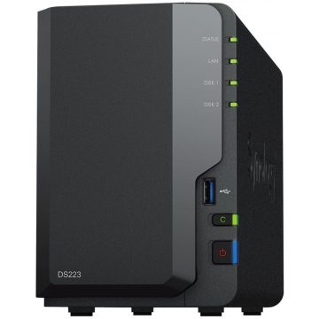 Synology DS223 2x SATA, 2 GB RAM, 3x USB 3.2, 1x GbE